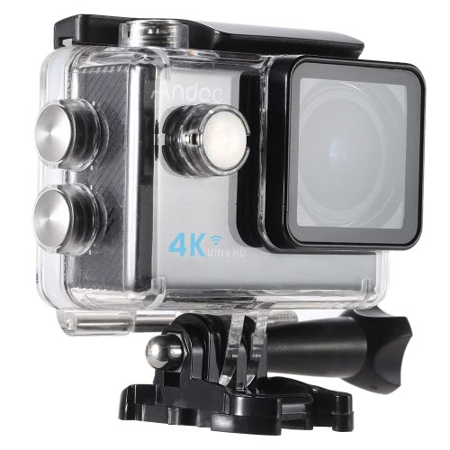 Andoer Ultra HD Action Sports Camera 2.0 "LCD 16MP 4K 25FPS 1080P 60FPS 4X ZOOM WIFI 25mm 173 درجة عريضة عريضة للماء 30M CAR DVR DV CAM CAM DIVIVE BICYCLE BICYCLE
