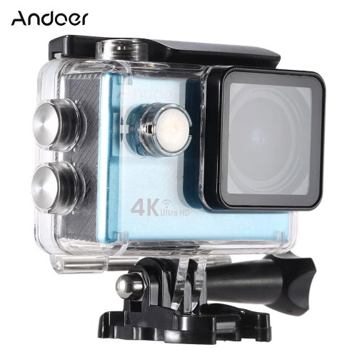 Andoer Ultra HD Action Sports Camera 2.0 "LCD 16MP 4K 25FPS 1080P 60FPS 4X ZOOM WIFI 25mm 173 درجة عريضة عريضة للماء 30M CAR DVR DV CAM CAM DIVIVE BICYCLE BICYCLE