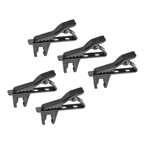 Andoer EY-J06A 5PCS 5MM سلكية صدر طية ميكروفون مقطع