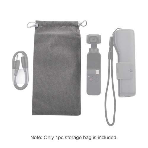 حقيبة تخزين بسيطة محمولة صغيرة واقية للسفر ومضادة للخدش وحقيبة يد وحقيبة حمل مع رباط لملحقات مثبت كاميرا DJI OSMO الجيبية المحمولة