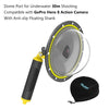 TELESIN 6inch Dome Port Dive Case Underwater 30m with Floating Shank