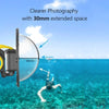 TELESIN 6inch Dome Port Dive Case Underwater 30m with Floating Shank