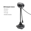 كاميرا ويب USB مرنة معقوفة 640 × 480 بكسل لسطح المكتب عبر الإنترنت مع ميكروفون خفيف لإلغاء الضوضاء USB 1.1/2.0 للبث المباشر عبر الإنترنت ومؤتمرات الفيديو المتوافقة مع نظام التشغيل Windows 7.0 أو الأحدث