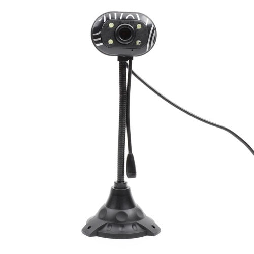 كاميرا ويب USB مرنة معقوفة 640 × 480 بكسل لسطح المكتب عبر الإنترنت مع ميكروفون خفيف لإلغاء الضوضاء USB 1.1/2.0 للبث المباشر عبر الإنترنت ومؤتمرات الفيديو المتوافقة مع نظام التشغيل Windows 7.0 أو الأحدث