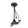 كاميرا ويب USB مرنة معقوفة 640 × 480 بكسل لسطح المكتب عبر الإنترنت مع ميكروفون خفيف لإلغاء الضوضاء USB 1.1/2.0 للبث المباشر عبر الإنترنت ومؤتمرات الفيديو المتوافقة مع نظام التشغيل Windows 7.0 أو الأحدث