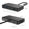 dodocool 6-in-1 Multifunction USB-C Hub with Type-C Power Delivery 4K Video HD Output Port Gigabit Ethernet Adapter and 3 SuperSpeed USB 3.0 Ports Black
