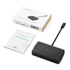 dodocool 6-in-1 Multifunction USB-C Hub with Type-C Power Delivery 4K Video HD Output Port Gigabit Ethernet Adapter and 3 SuperSpeed USB 3.0 Ports Black