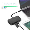 dodocool 6-in-1 Multifunction USB-C Hub with Type-C Power Delivery 4K Video HD Output Port Gigabit Ethernet Adapter and 3 SuperSpeed USB 3.0 Ports Black