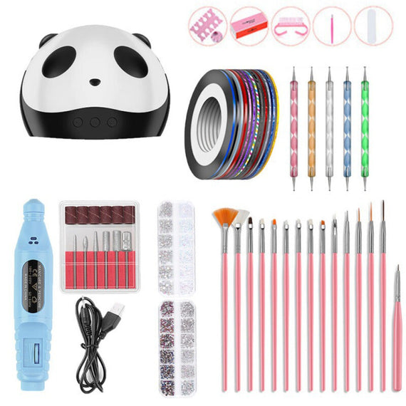 مجموعة لوازم طلاء الأظافر الجل التي يمكنك صنعها بنفسك - أزرق 