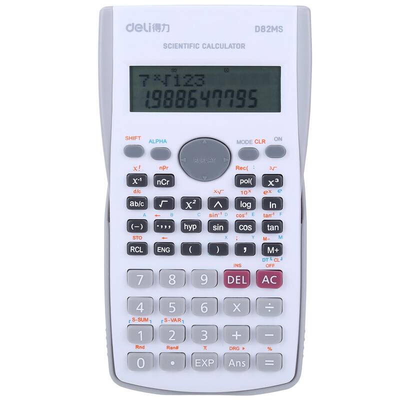 الة حاسبة علمية بريميوم من ديلي D82MS - ابيض