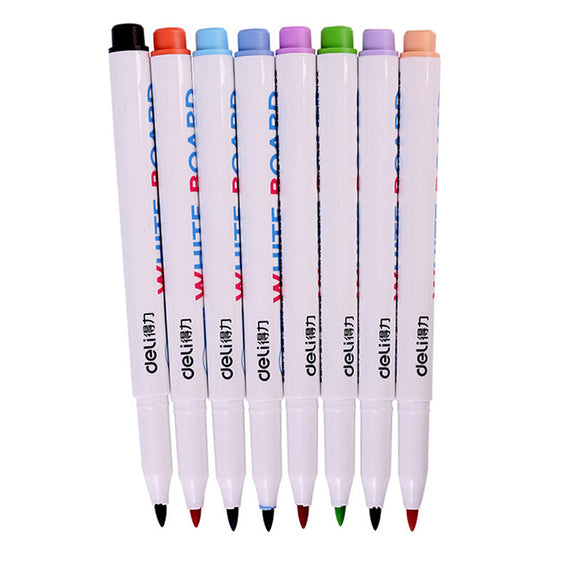 Deli Premium Assorted Single Head Marker - 8Pcs