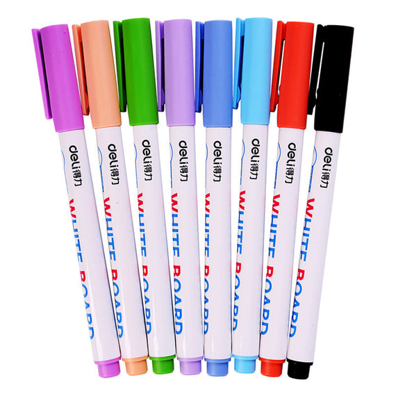 Deli Premium Assorted Single Head Marker - 8Pcs