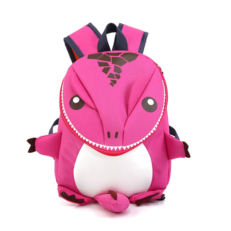 حقيبة ظهر ديناصور بريميوم للأطفال - وردي