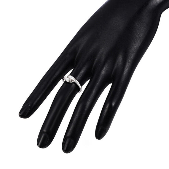 خاتم إصبع دولفين بريميوم ميدي بينكي - فضي 