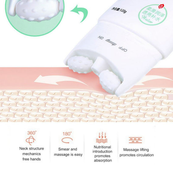 كريم شد الرقبة على شكل V ذو الأسطوانة المزدوجة - أخضر 