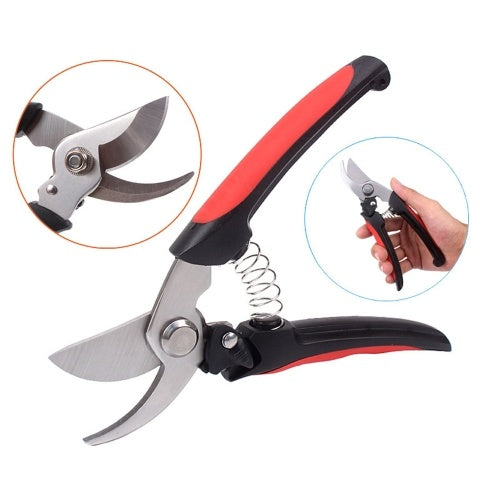 Garden Shears Professional Hand Pruners Bypass Pruner Gardening Clippers for Cutting Flowers Trimming Plants Fruits Picking