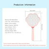 Electric Fly Swatter 2 in 1 Rechargeable Mosquito Racket Insect Bug Zapper Fly Killer Cat-paw Shape 3 Layer Electric Grid 3800 Volts for Indoor and Outdoor Pest Control