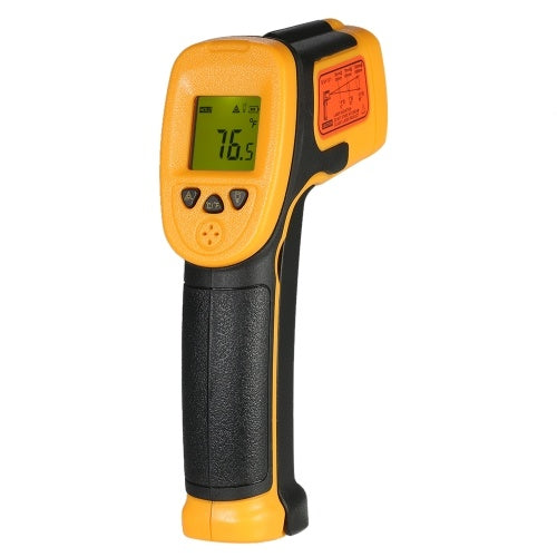 جهاز استشعار ذكي صغير محمول باليد، ميزان حرارة LCD يعمل بالأشعة تحت الحمراء -32~550 درجة مئوية/-26~1022 درجة فهرنهايت