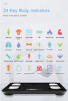 Smart Body Fat Scale 24 Body Indicators Wireless BT Digital Weighing Scale Body Analyzer Monitor Measuring Weight/Body Type/Body Age/BMI/Body Fat Rate/Skeletal Muscle/Bone Mass Black