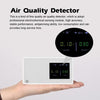 جهاز كشف جودة الهواء المنزلي PM2.5 HCHO مع عرض كمية الكهرباء ودرجة الحرارة والرطوبة