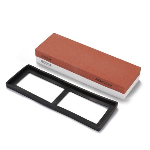 Professional Whetstone Cut Sharpening Stone Household Sharpener for All Blade Kitchen Cutter Sharpener Double Side Grind Stone with Non-Slip Silicone Base