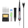 HANDSKIT 90W LED Digital Soldering Iron Set Adjustable Temperature Electric Soldering Iron 4 Wire Core Welding Tools with Automatic Sleep