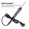 HANDSKIT 90W LED Digital Soldering Iron Set Adjustable Temperature Electric Soldering Iron 4 Wire Core Welding Tools with Automatic Sleep