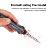 HANDSKIT 90W LED Digital Soldering Iron Set Adjustable Temperature Electric Soldering Iron 4 Wire Core Welding Tools with Automatic Sleep