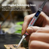HANDSKIT 90W LED Digital Soldering Iron Set Adjustable Temperature Electric Soldering Iron 4 Wire Core Welding Tools with Automatic Sleep
