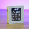 Household Intelligent Wifi Weather Report Clock Time Data Tempearture Display with 2.4inch TFT Color Screen