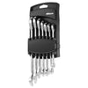 Kkmoon 7pcs 8/10/12/13/14/17/11/19mm مجموعة مزدوجة Ratchet Spanner