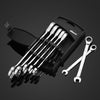 Kkmoon 7pcs 8/10/12/13/14/17/11/19mm مجموعة مزدوجة Ratchet Spanner