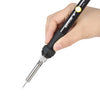 Meterk 14 in 1 Soldering Iron Kit 60W Adjustable Temperature Welding Soldering Iron with ON/OFF Switch 5pcs Soldering Tips Solder Sucker Desoldering Wick Solder Wire Anti-static Tweezers Iron Stand with Cleaning Sponge Tool Box
