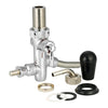 التحكم في التدفق القابل للتعديل كروم مسودة صنبور الصنبور الصنبور G5/8 Shank Home Brew Beer Beer Faucet