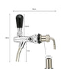 التحكم في التدفق القابل للتعديل كروم مسودة صنبور الصنبور الصنبور G5/8 Shank Home Brew Beer Beer Faucet