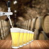 التحكم في التدفق القابل للتعديل كروم مسودة صنبور الصنبور الصنبور G5/8 Shank Home Brew Beer Beer Faucet