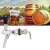 التحكم في التدفق القابل للتعديل كروم مسودة صنبور الصنبور الصنبور G5/8 Shank Home Brew Beer Beer Faucet