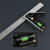 300MM Combination Square Angle Ruler Stainless Steel Multi-function Measuring Tool