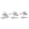 Multi-function Angle Measuring Tool 0-320 Degrees Finder Ruler Tools Universal Bevel Protractor