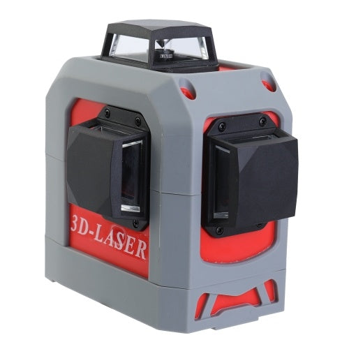 الأشعة تحت الحمراء ثلاثية الأبعاد التسوية الذاتية ليزر قوي للغاية 360 درجة أداة تسوية الخط الأحمر الأفقي والرأسي