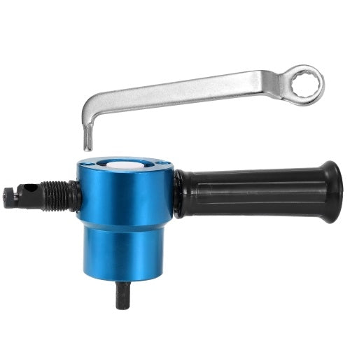 قاطع الصفائح المعدنية برأسين 360 درجة قابل للتعديل مرفق الحفر ملحقات أدوات السلطة أدوات القطع