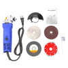 Kkmoon High Power Household Angle Grinder Cutting Machine Hand-held Grinder Waxing Polishing Electric Tool Blue 100mm