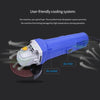 Kkmoon High Power Household Angle Grinder Cutting Machine Hand-held Grinder Waxing Polishing Electric Tool Blue 100mm