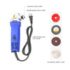 Kkmoon High Power Household Angle Grinder Cutting Machine Hand-held Grinder Waxing Polishing Electric Tool Blue 100mm
