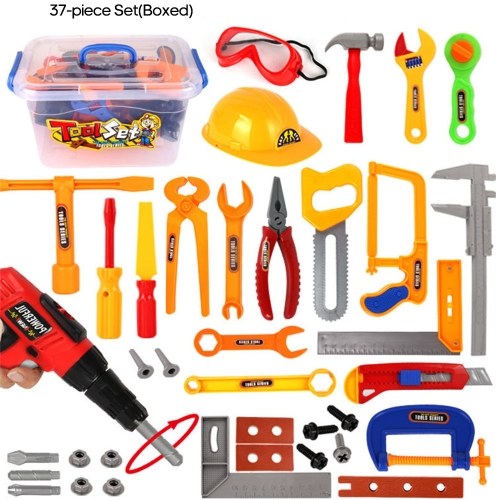 Kids Play Tool Set Toddlers Pretend Play Tool Kit Accessories Educational Toys for Children Gift