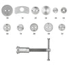 12pcs Auto Universal Disc Brake Caliper Car Wind Back Pad Piston Compressor Automobile Garage Repair Tool Kit Set with Case