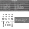18pcs Auto Universal Disc -Cariper Car Car Wind Pad Piston