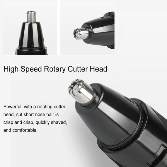 ماكينة تشذيب شعر الأنف والأذن والوجه - أسود 