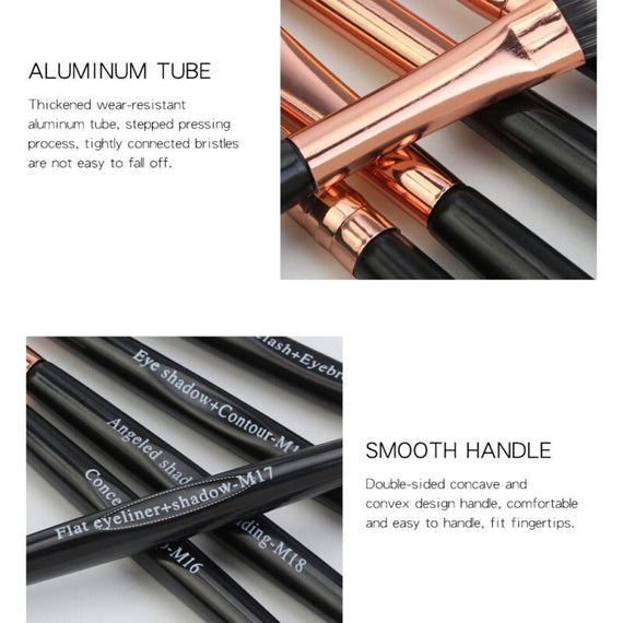 مجموعة فرش ظلال العيون - وردي فاتح 