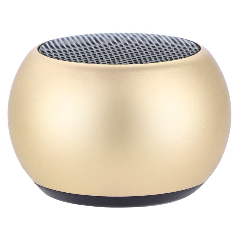 FM MP3 Mini Portable Bluetooth Speaker - Gold